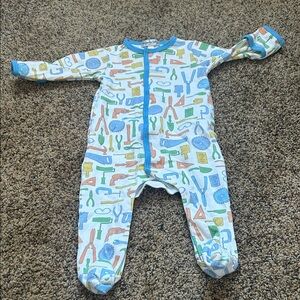 Tool Print Magnolia Baby Footie Size 3 months Never Worn
